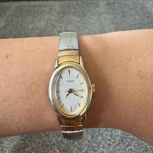 Double tone Timex watch